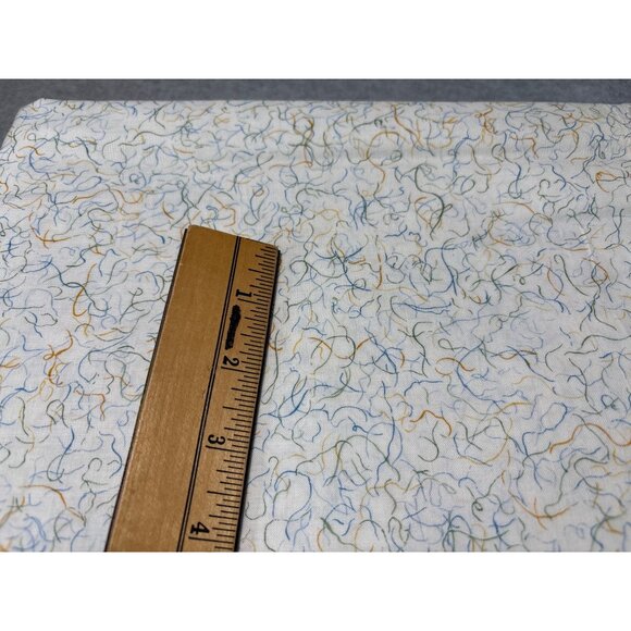 Laurens Flowers II RJR Quilting Fabric with Whimsical Multicolor Squiggles 1/2 y - Picture 3 of 6